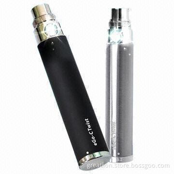 eGo-C Twist Batteries, 650/900/1,100mAh Variable Voltage, Easy to Use